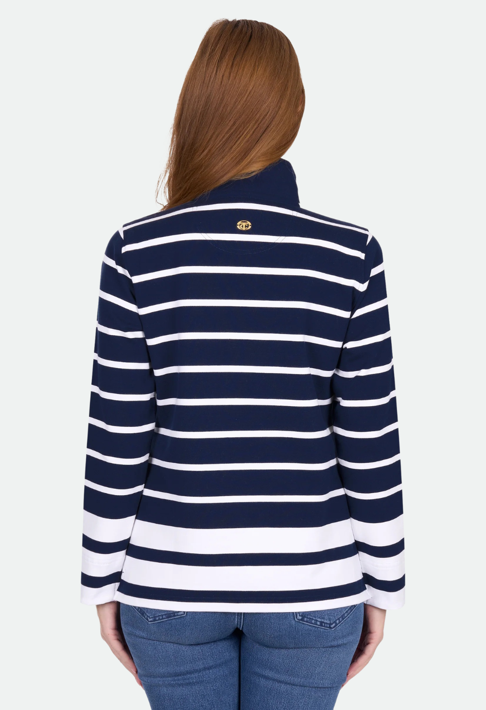 Thomas Cook Women's Ava 1/4 Zip Stripe Rugby