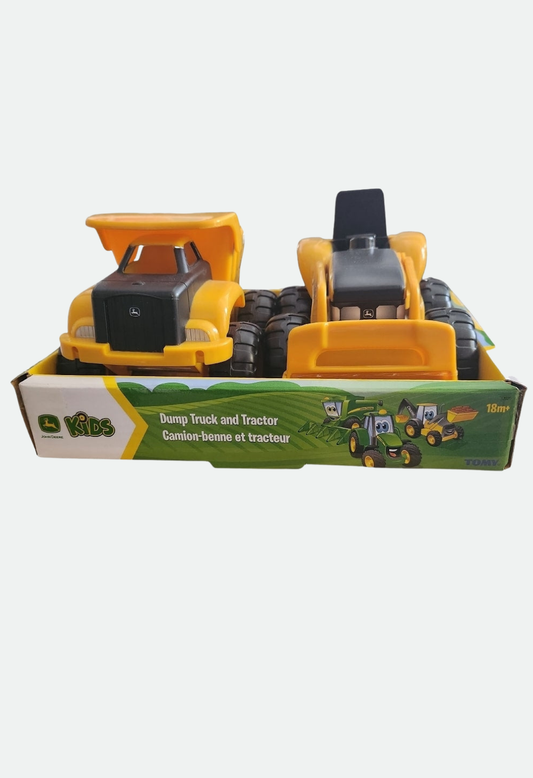 John Deere 15cm Sand Pit Construction Vehicle 2pk