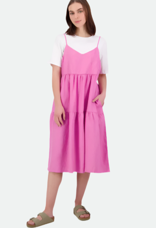 Swandri Women's St Clair V2 Midi Dress - Raspberry