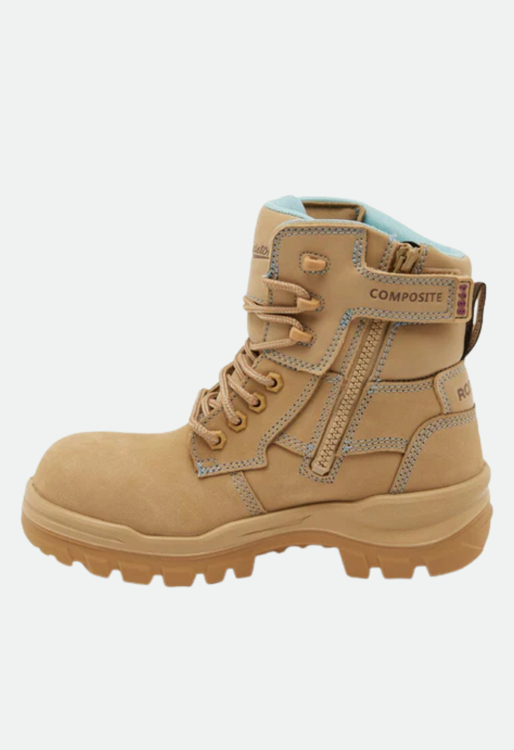 Blundstone Womens Rotoflex 8864 Zip Sided Safety Boot - Sand