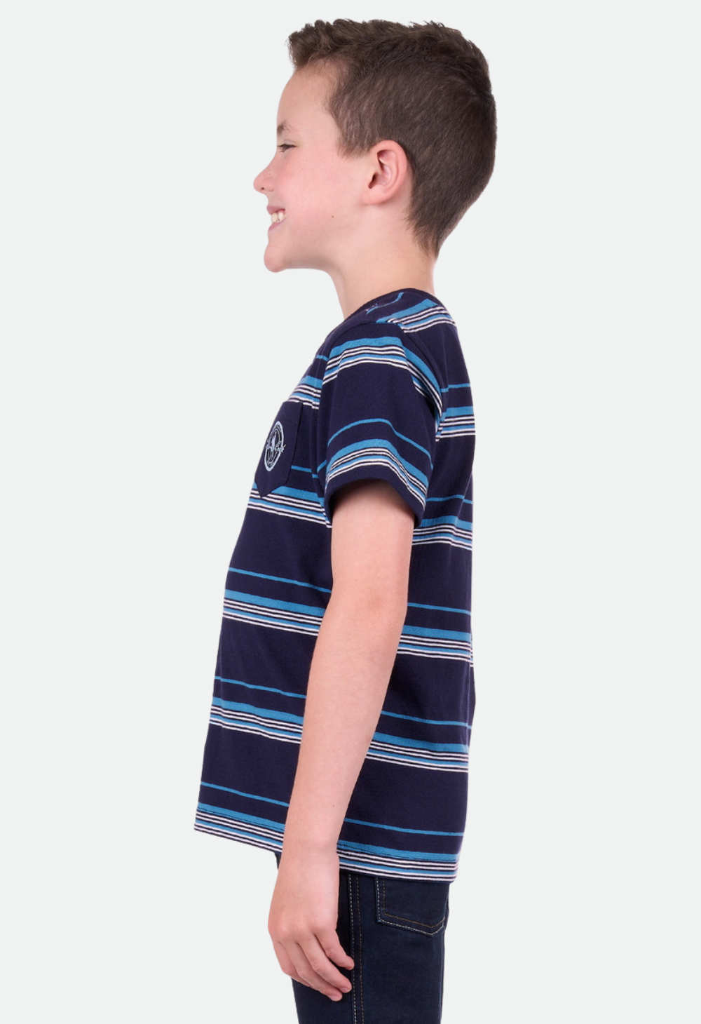 THOMAS COOK BOYS SHAUN 1PKT  S/S TEE (NAVY/BLUE) – No Exchanges or Refunds