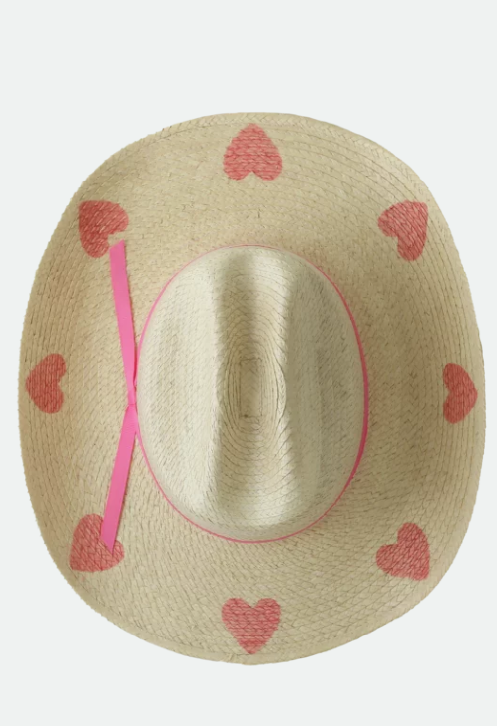 Sunbody Kid's Cattleman Hat Pink Hearts