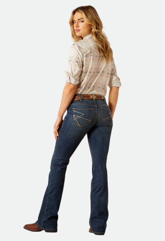 Ariat Women's Mid Rise Sonia Boot Cut Jeans Regular - Ocean