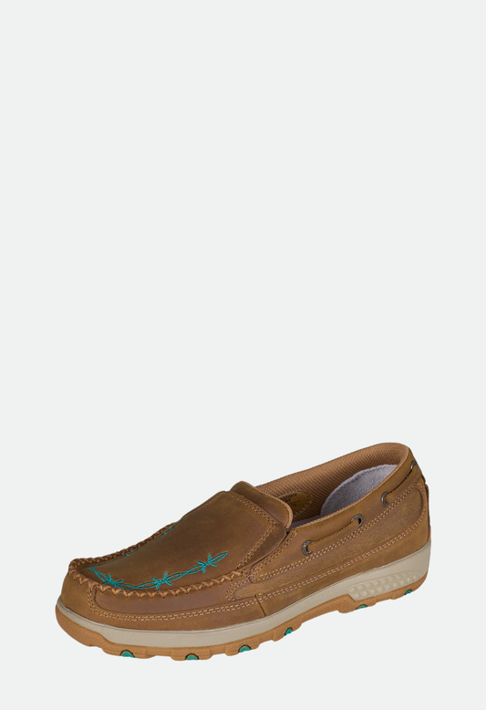Twisted X Women's Barbed CellStrecth - Brown Teal
