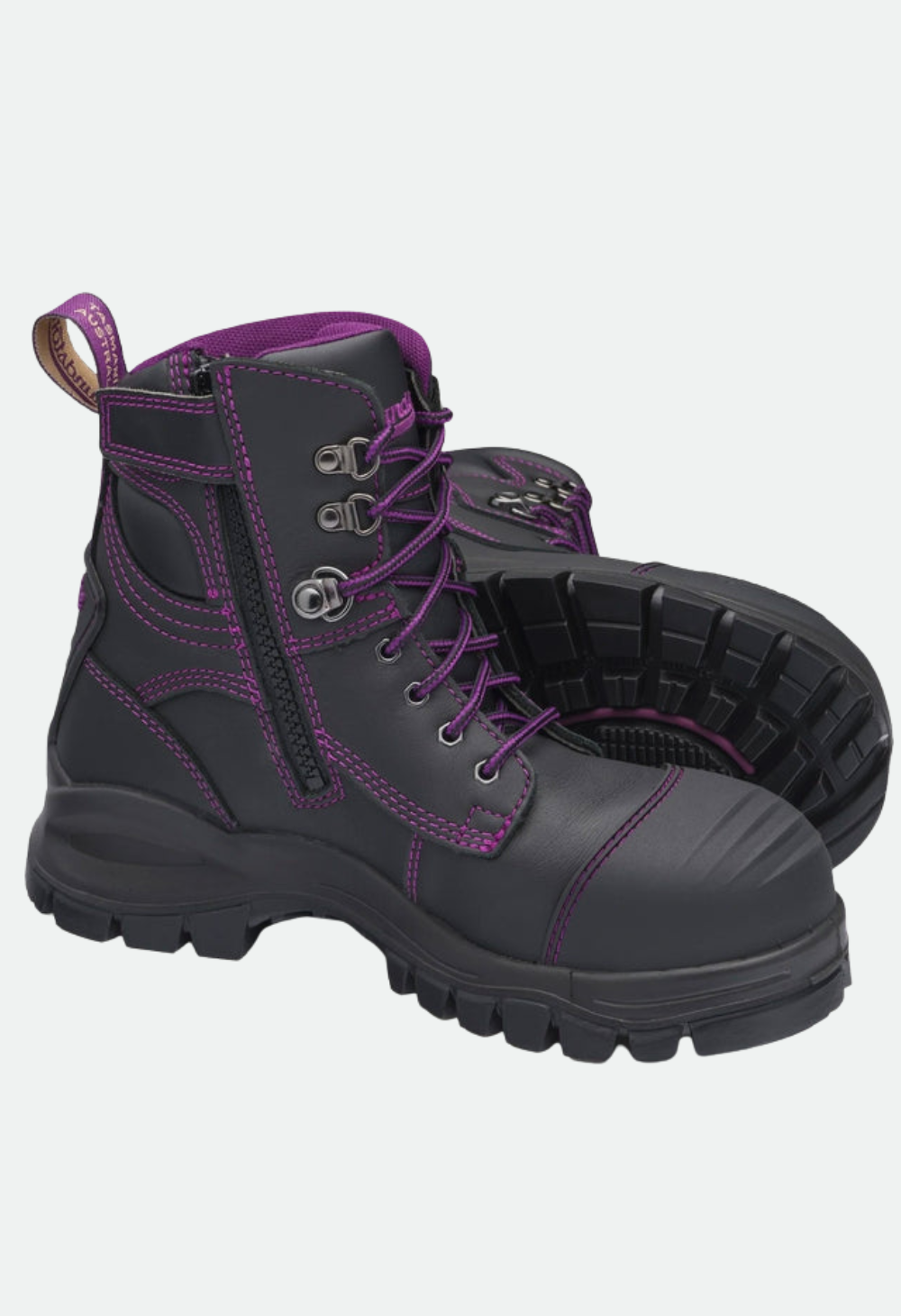 Blundstone 897 Womens PUR Safety 150mm Zip Lace Up Boot