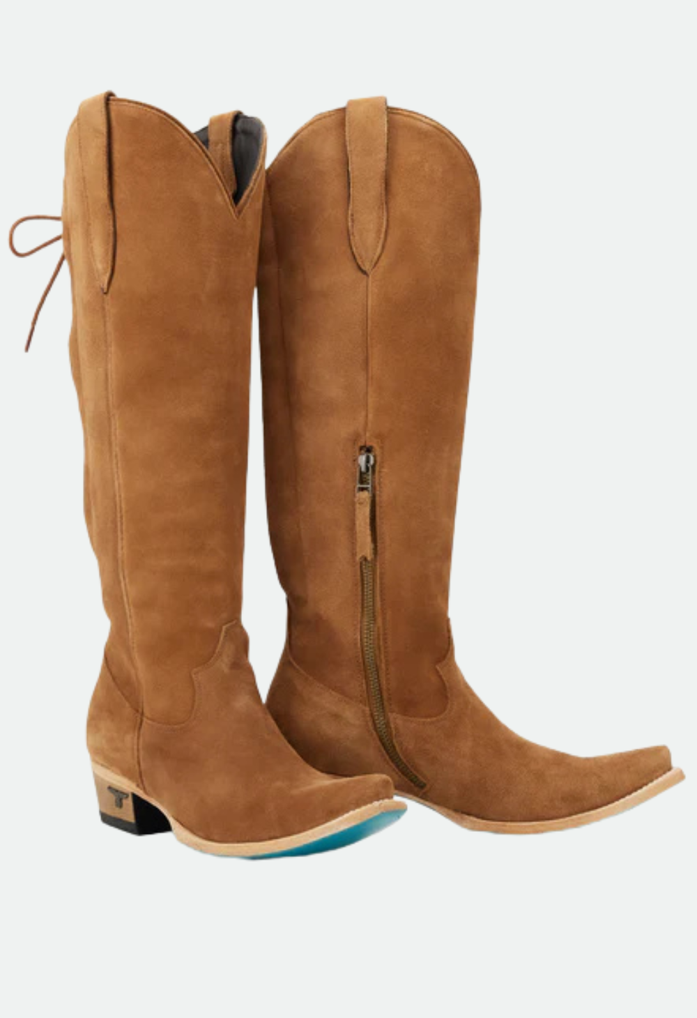 Lane Boots Olivia Jane Knee High Corset - Toffee Suede