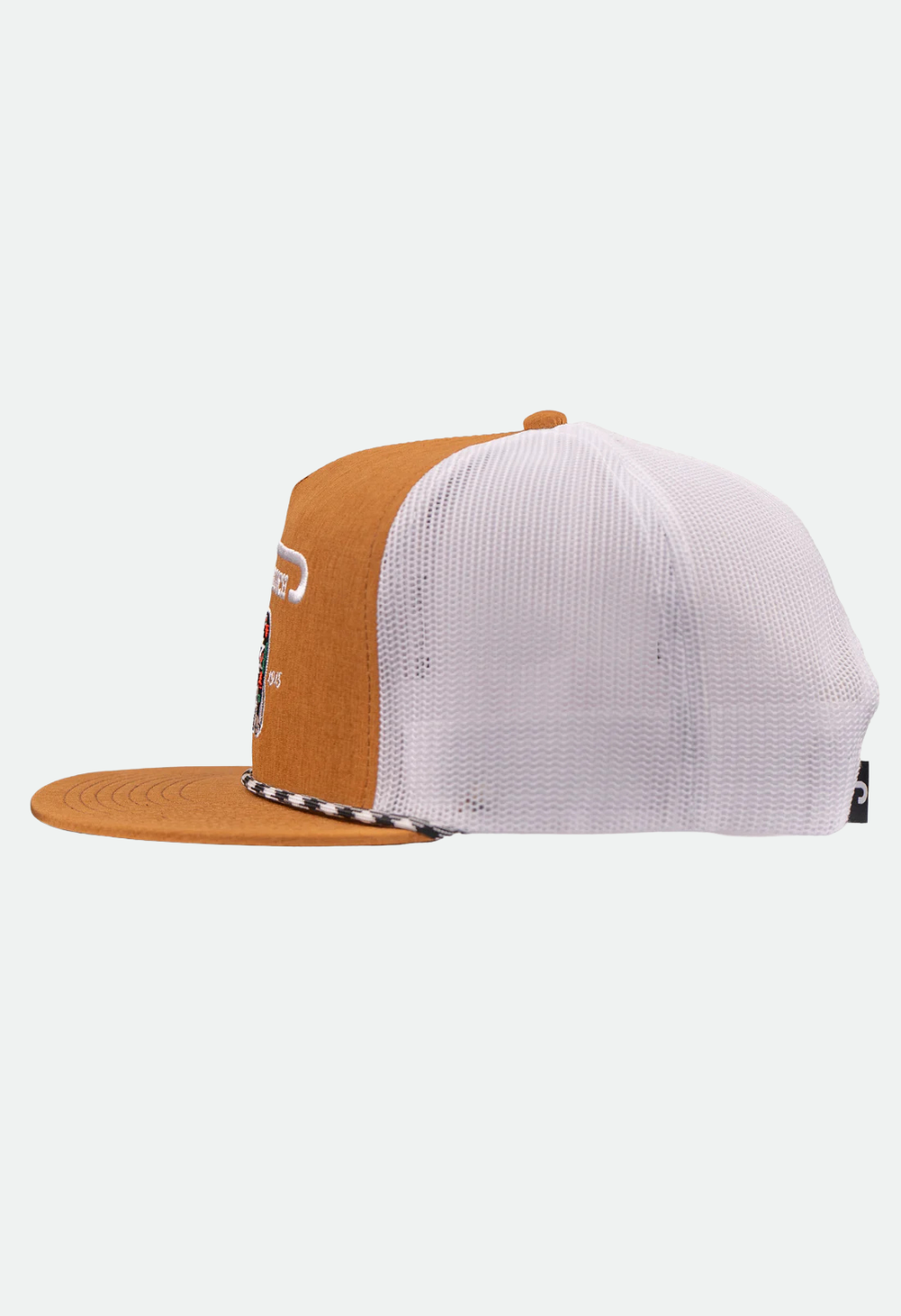 Lazy J Ranch Brown & White Alpine Classic Rope Trucker Hat