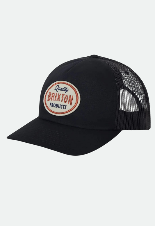 Brixton Henry MP Trucker Hat - Black/Black