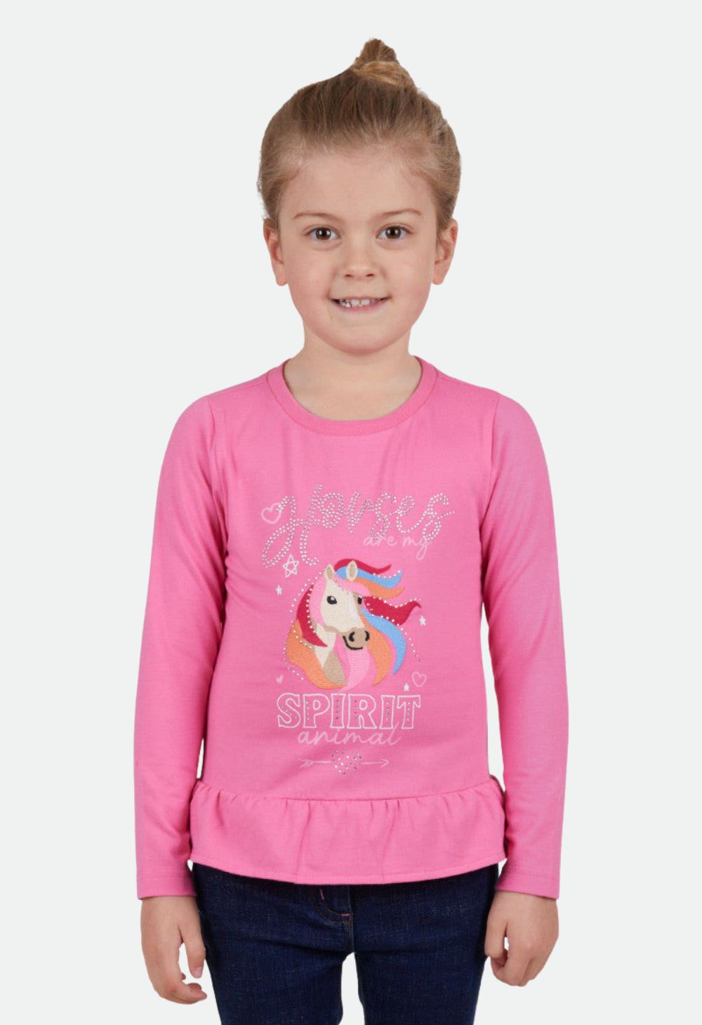 THOMAS COOK GIRLS ARIA L/S TEE (ROSE) - CLEARANCE – No Exchanges or Refunds