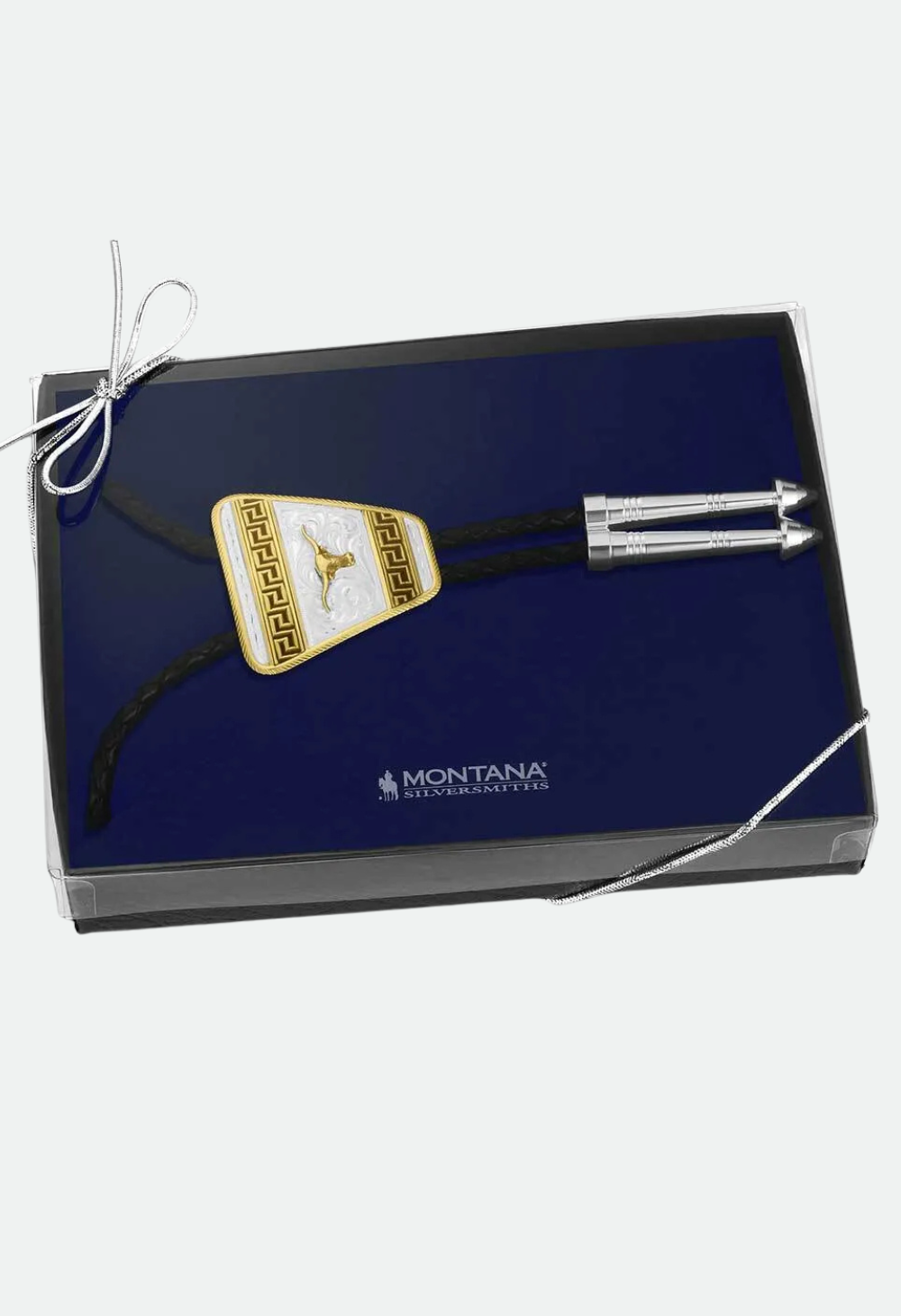 MONTANA HONOR AND GRIT BOLO TIE WITH LONGHORN