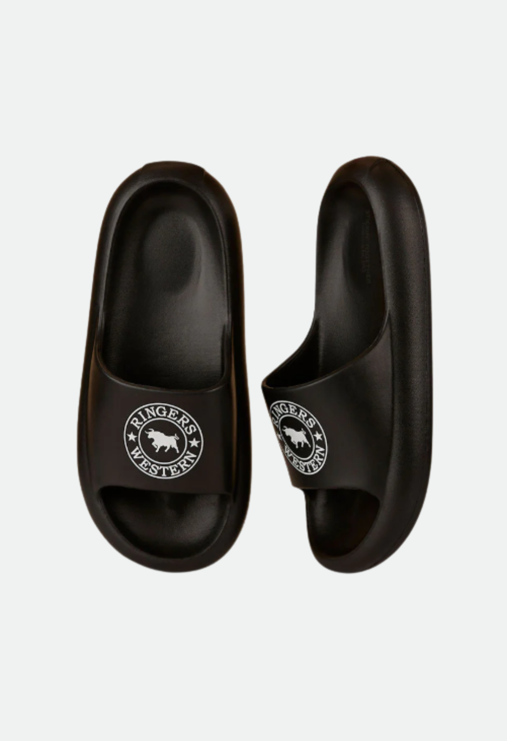 Freshy Sliders - Black with White Print