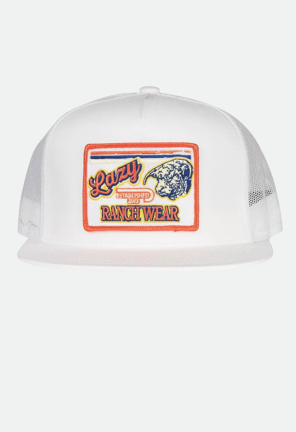 Lazy J Ranch White Retro Hereford Classic Five Panel Trucker Hat