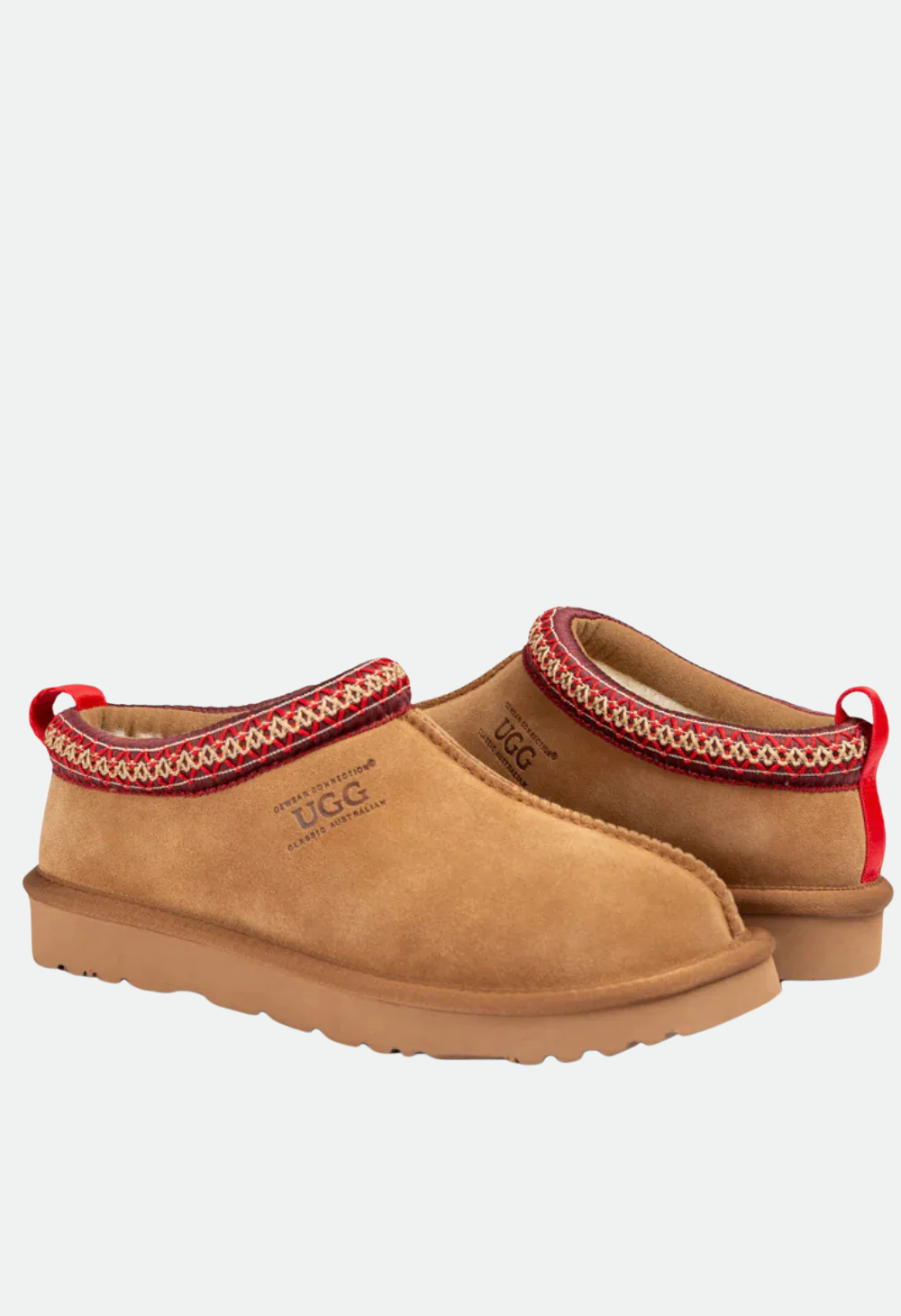 Ozwear Sydney Unisex Slipper (Water Resistant) - Chestnut/Red