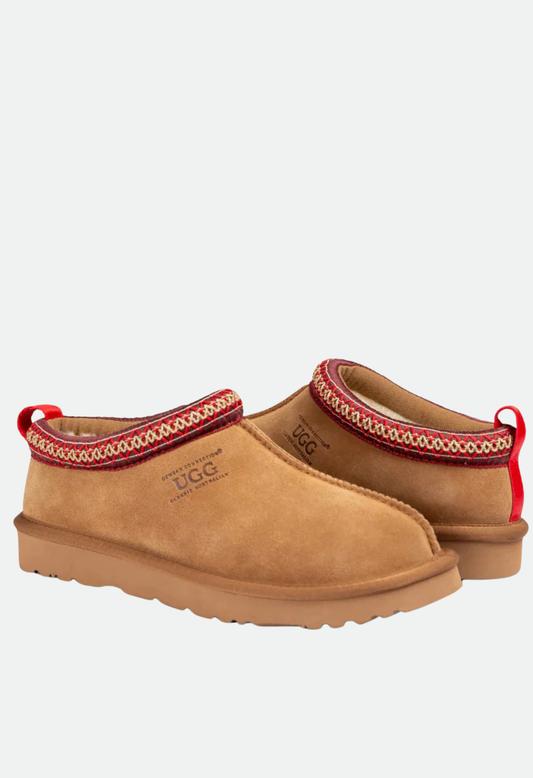 Ozwear Sydney Unisex Slipper (Water Resistant) - Chestnut/Red