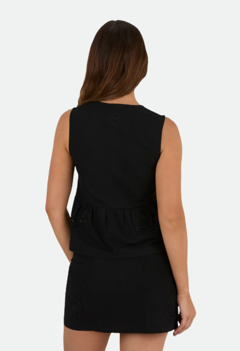 Ringers Western Womens Jynette Tie Front Top - Black