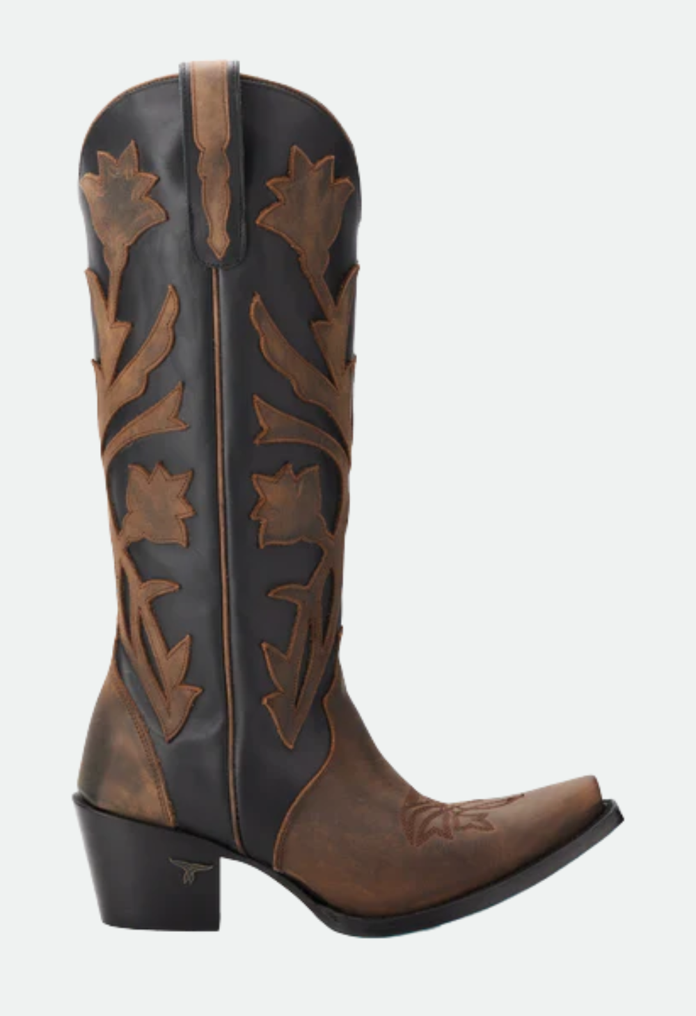 Lane Boots Jet Black & Burnt Caramel