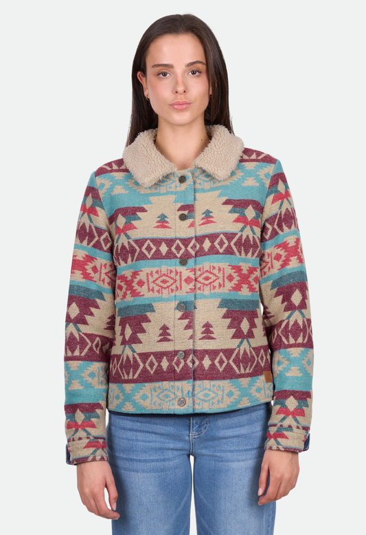 Wrangler Women’s Dixie Reversible Jacket - Denim/Multi