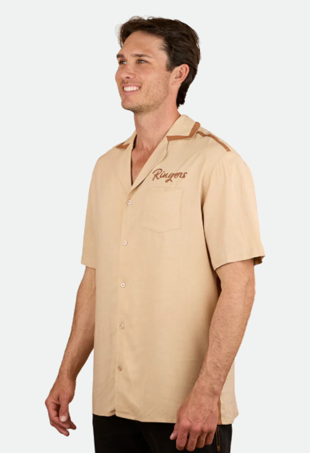 Ringers Western Carter Mens Pub Shirt - Dark Sand