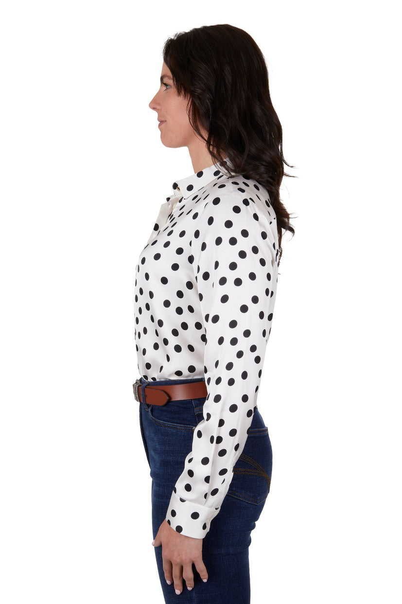 THOMAS COOK WOMENS TILLY L/S SHIRT (GARDENIA)