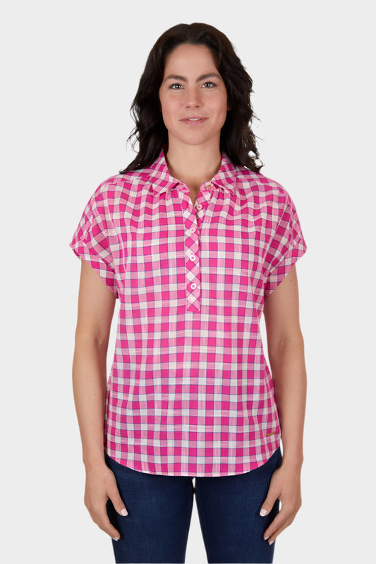 THOMAS COOK WOMENS RUBY S/S SHIRT (BRIGHT ROSE)
