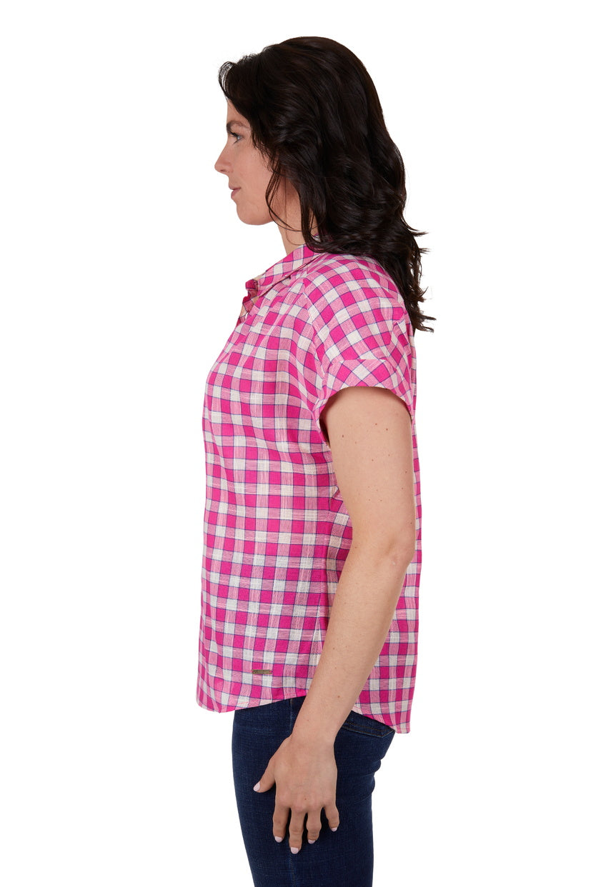 THOMAS COOK WOMENS RUBY S/S SHIRT (BRIGHT ROSE)