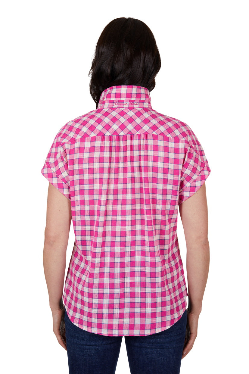 THOMAS COOK WOMENS RUBY S/S SHIRT (BRIGHT ROSE)