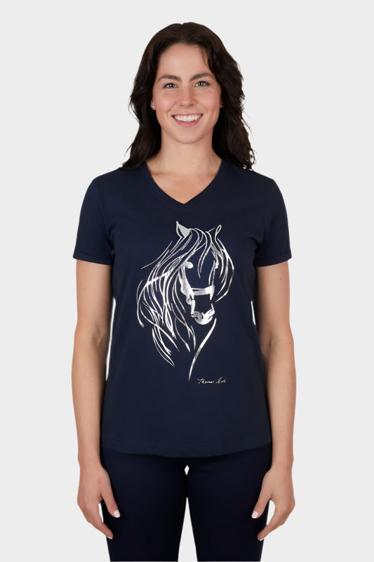 THOMAS COOK WOMENS WILLOW S/S TEE (NAVY)