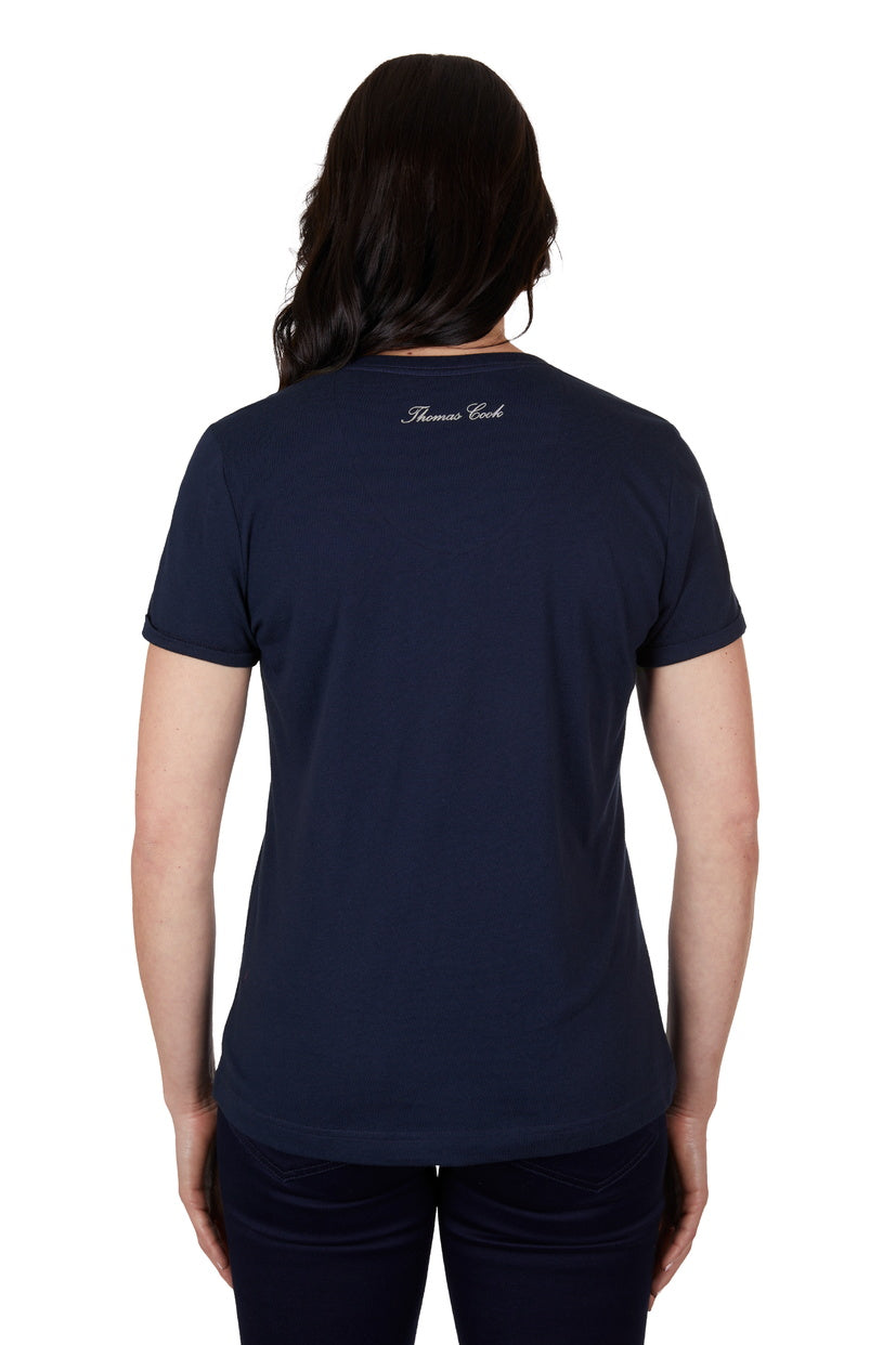 THOMAS COOK WOMENS WILLOW S/S TEE (NAVY)