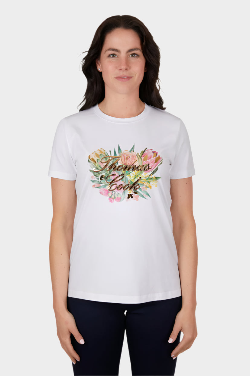 THOMAS COOK WOMENS CLAIRE S/S TEE (WHITE)