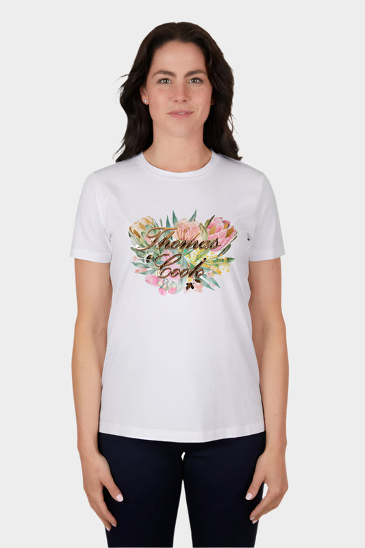 THOMAS COOK WOMENS CLAIRE S/S TEE (WHITE)