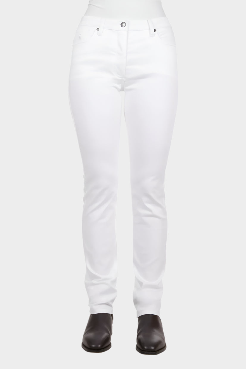 THOMAS COOK WOMENS SUZIE SLIMMER LEG WONDER JEAN (WHITE)
