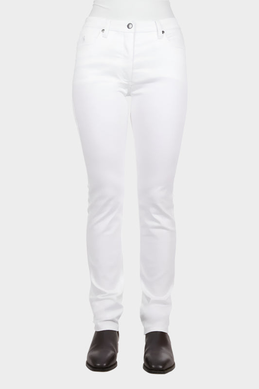 THOMAS COOK WOMENS SUZIE SLIMMER LEG WONDER JEAN (WHITE)