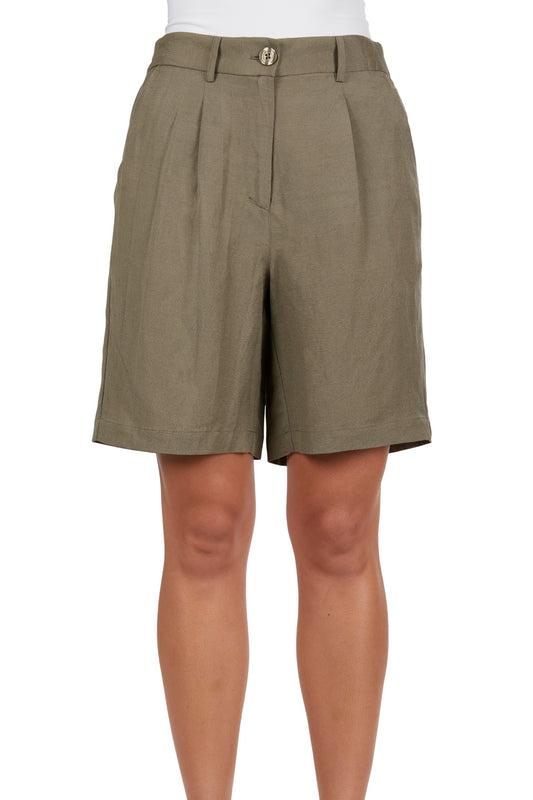 THOMAS COOK WOMENS ISABEL LINEN SHORT (KHAKI)