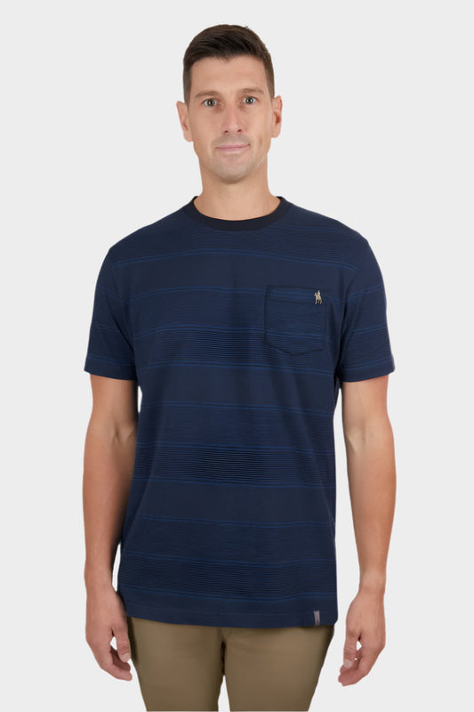 THOMAS COOK MENS SIMON 1-PKT S/S TEE (NAVY/BLUE)