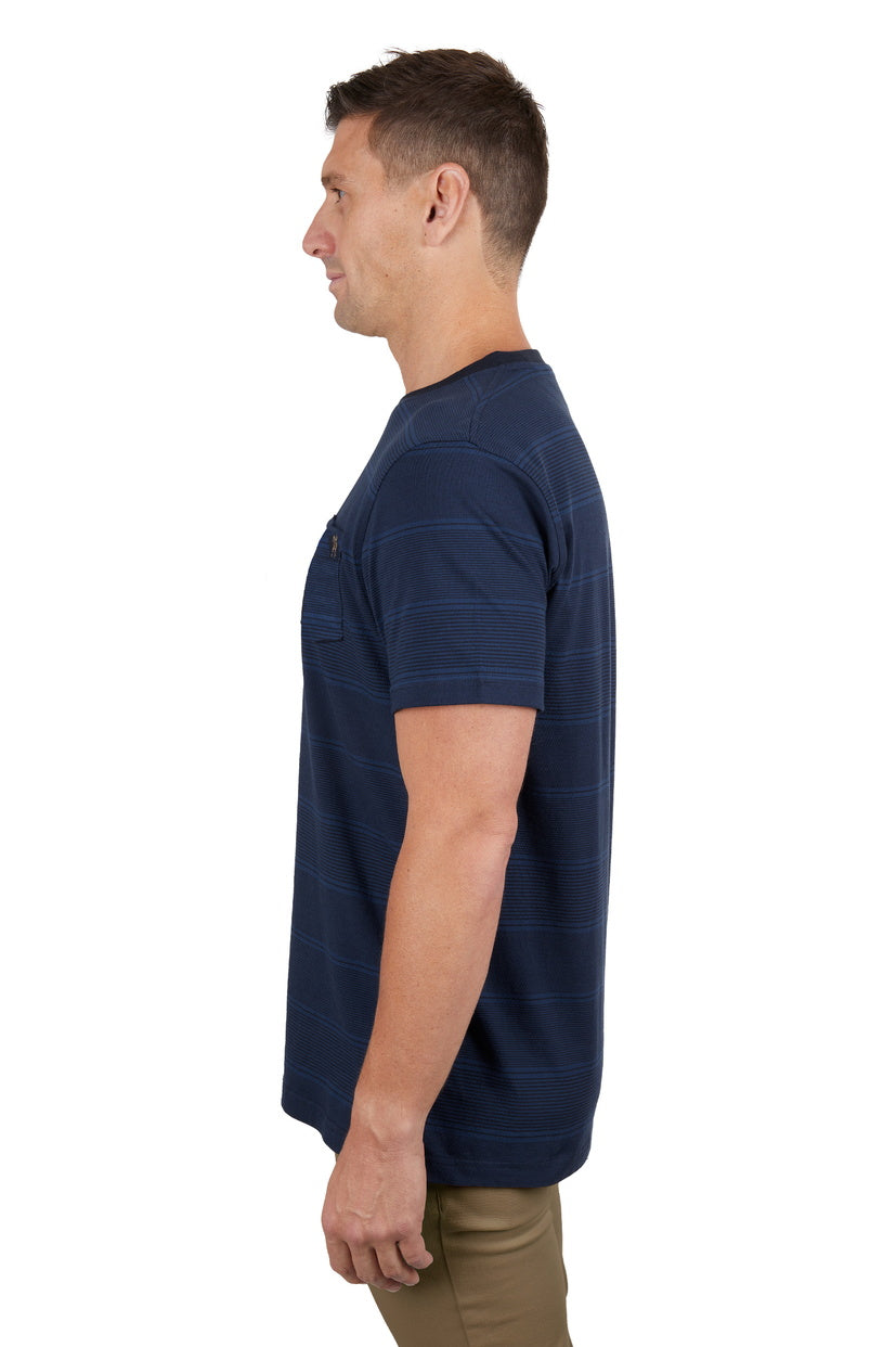 THOMAS COOK MENS SIMON 1-PKT S/S TEE (NAVY/BLUE)