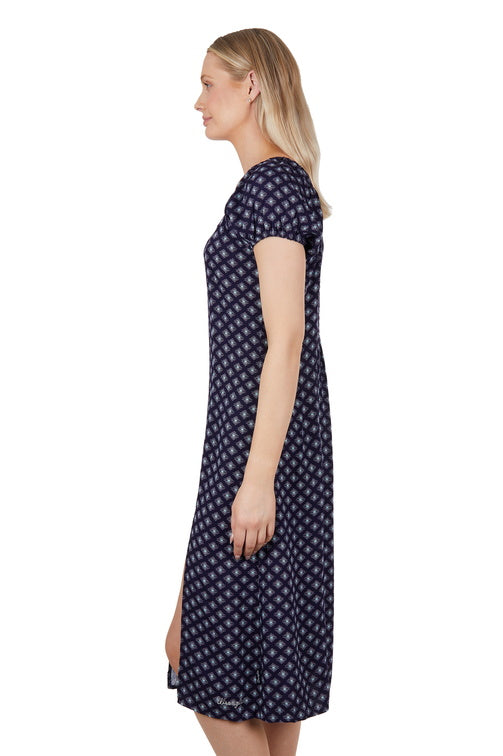 WRANGLER WOMENS BETH DRESS (NAVY)-CLEARANCE