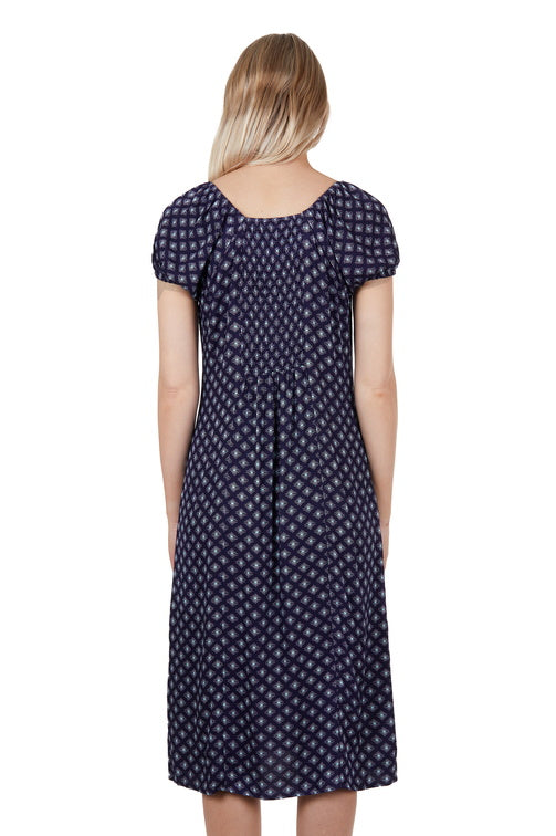 WRANGLER WOMENS BETH DRESS (NAVY)-CLEARANCE