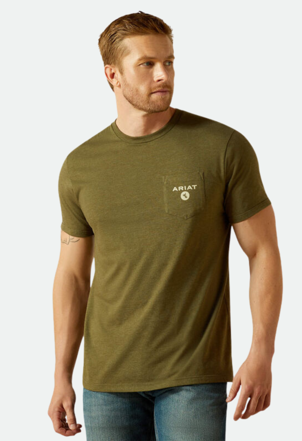 Ariat Roped Diamond T-Shirt - MILITARY HEATHER