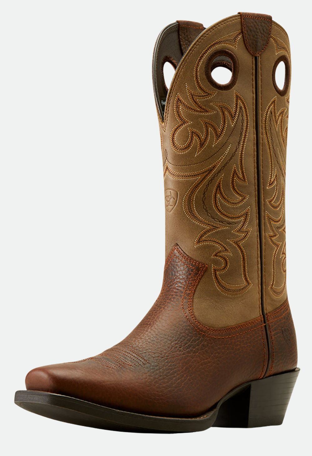 Ariat Men's Sport Square Toe (Brown Oiled Rowdy / Brown Bomber)