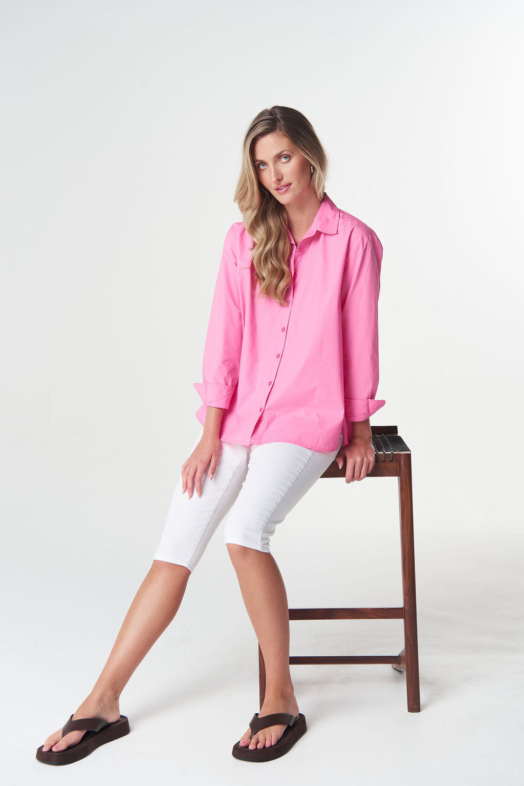 Goondiwindi Cotton Bloom Oversized Basic Shirt