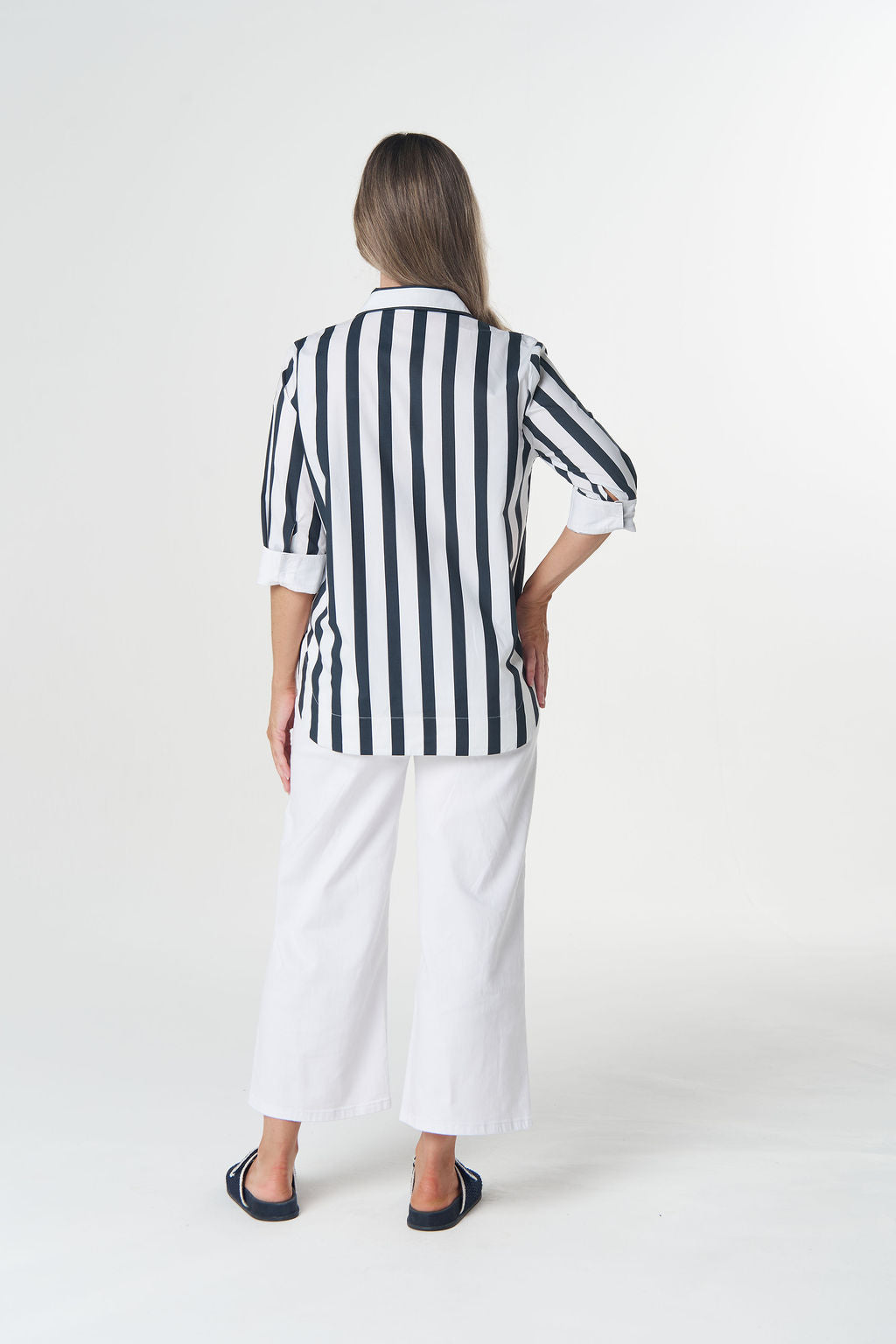 Goondiwindi Cotton Classic ¾ Sleeve Shirt - Hamilton Stripe
