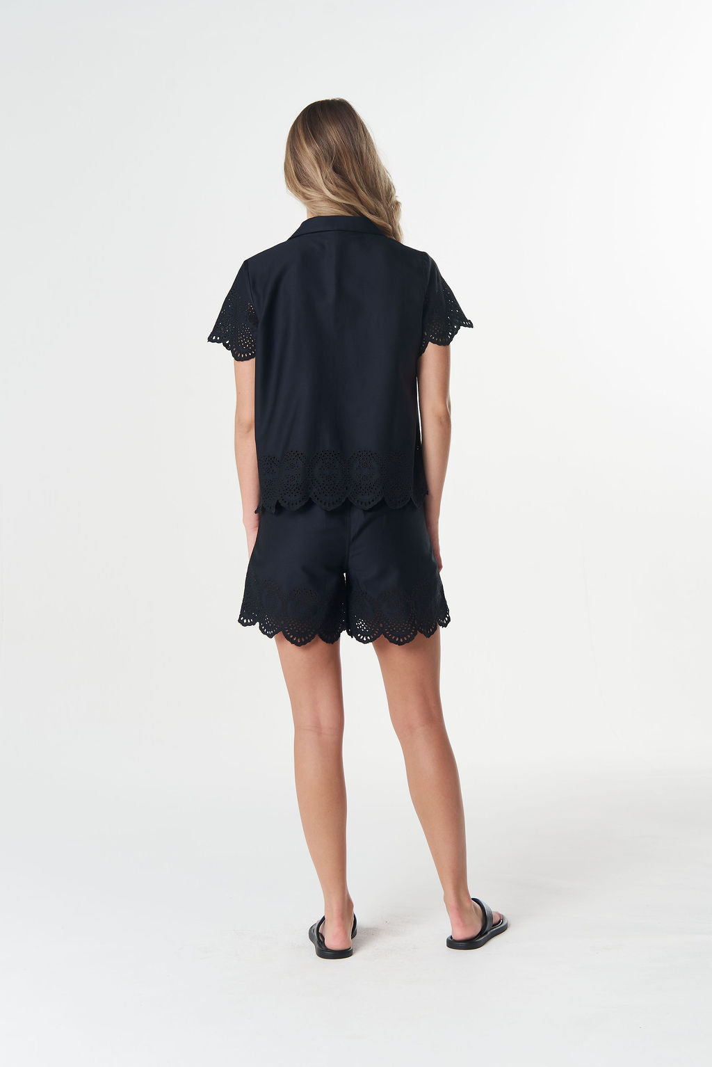 Goondiwindi Cotton Salt Embroidered Cotton Shirt - Dark Navy