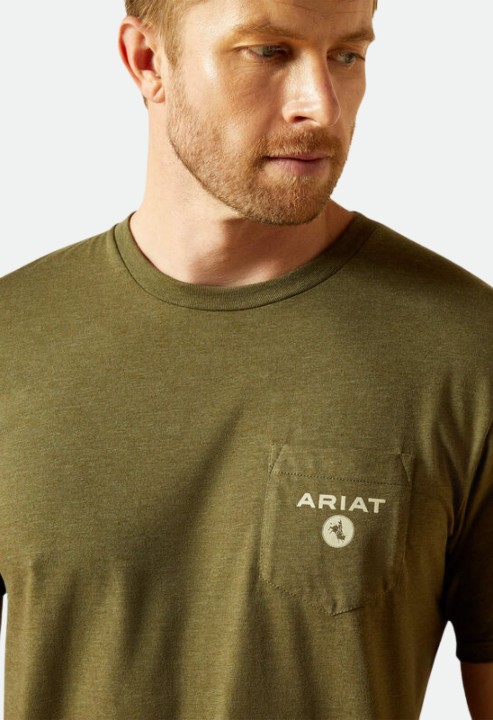 Ariat Roped Diamond T-Shirt - MILITARY HEATHER