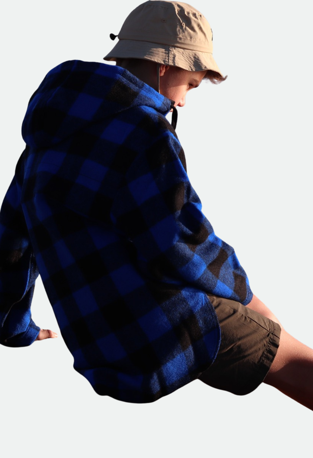 Swanndri Kid's Brixton Wool Bushshirt - Blue / Black Check