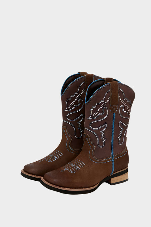 Baxter Youth Western Boots - Brown