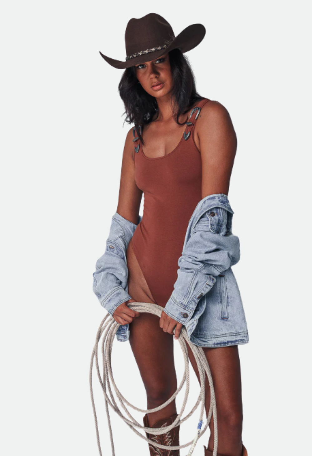 Ringers Western Women's Swing Out Bodysuit - Toffee
