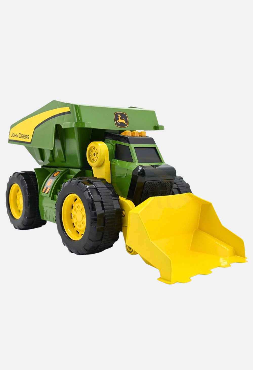 JOHN DEERE 46CM MOTORISED LIGHTS & SOUNDS 2-N-1 DIG & DUMP RIG 470273