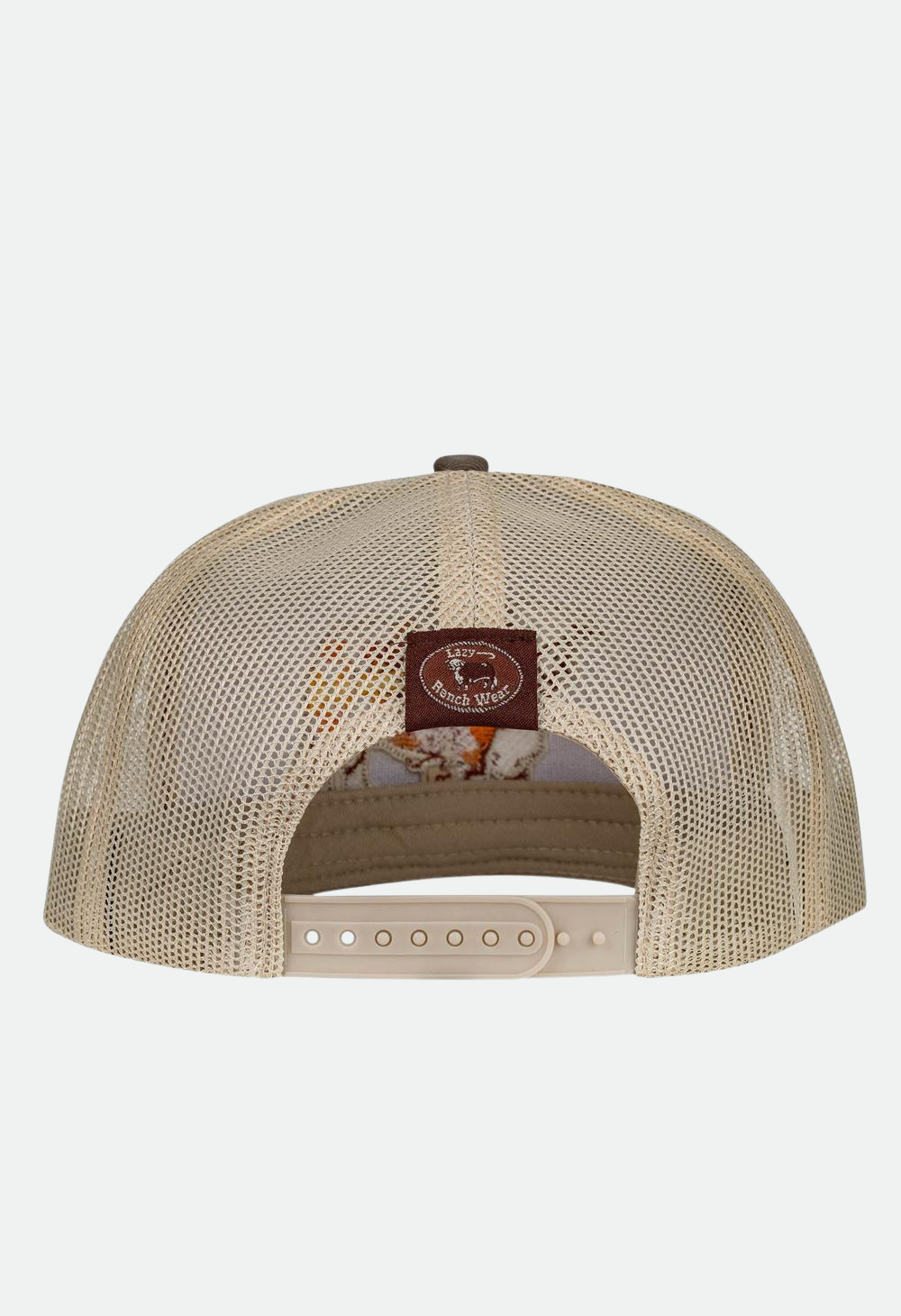Lazy J Ranch Coyote Brown & White Desert Show Time Classic Rope Trucker Hat