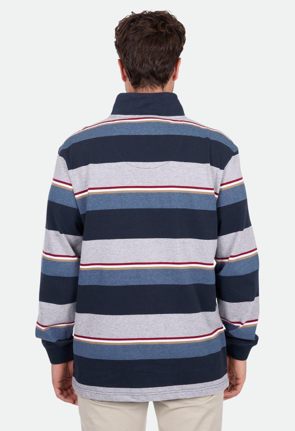 Thomas Cook – Men’s Nathan 1/4 Zip Stripe Rugby