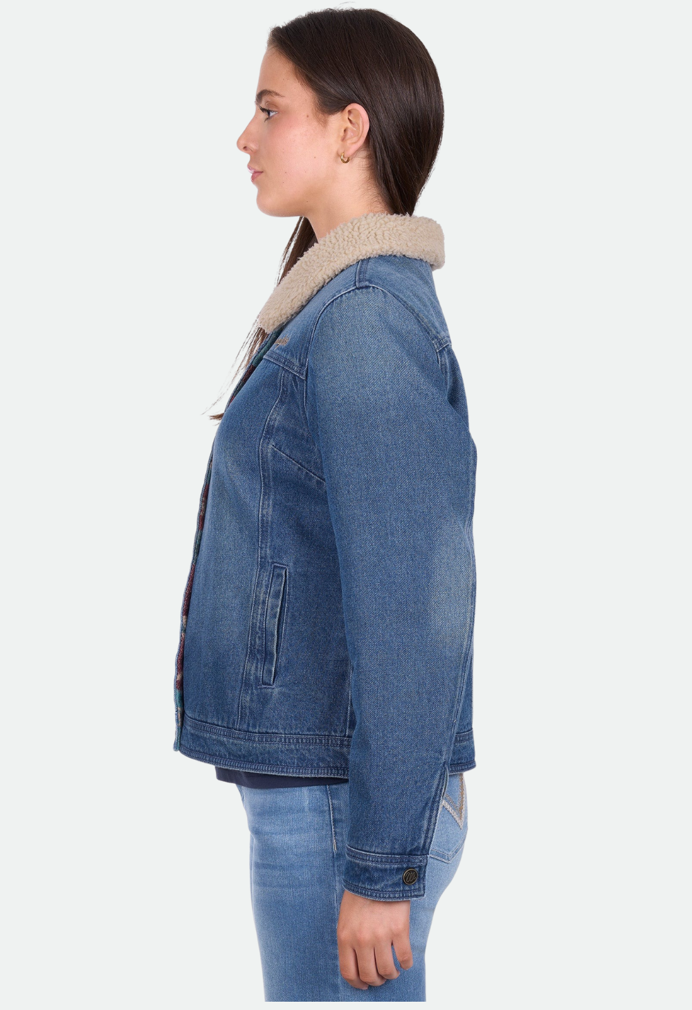 Wrangler Women’s Dixie Reversible Jacket - Denim/Multi
